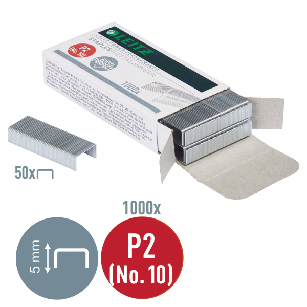 LEITZ Heftklammern 5577 No.10, 1.000 St.