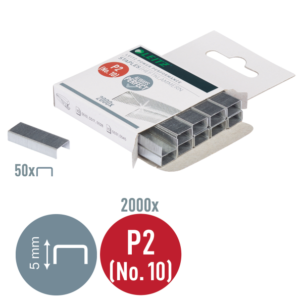 LEITZ Heftklammern No.10, 2.000 St.
