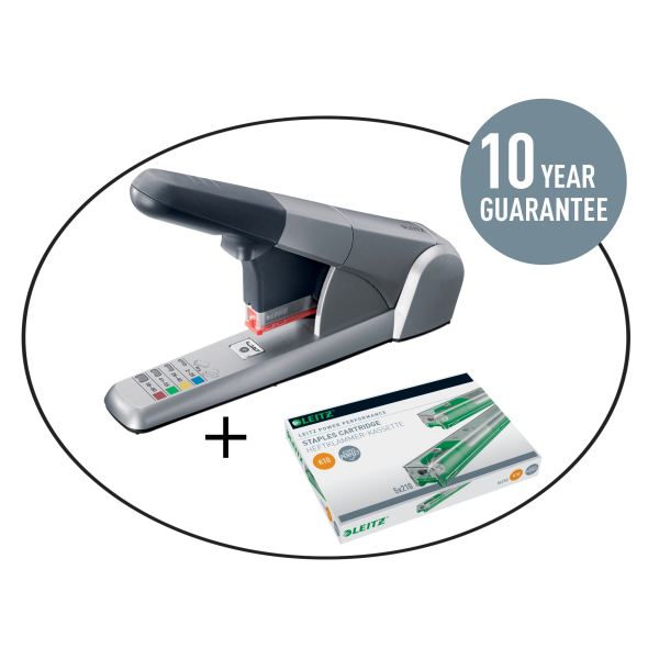 LEITZ Heftklammern-Kassette Heftklammer-Kassette K10 für Blochheftgeräte 26/10, 1.050 St.
