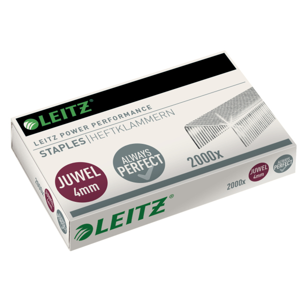 LEITZ Heftklammern Juwel 5640 4 mm, 2.000 St.