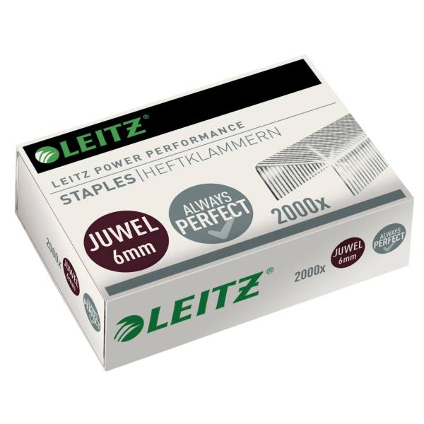LEITZ Heftklammern Juwel 5642 6 mm, 2.000 St.