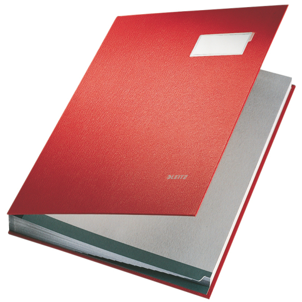 LEITZ Unterschriftenmappe Unterschritsmappe 5700 20 Fächer rot, 1 St.