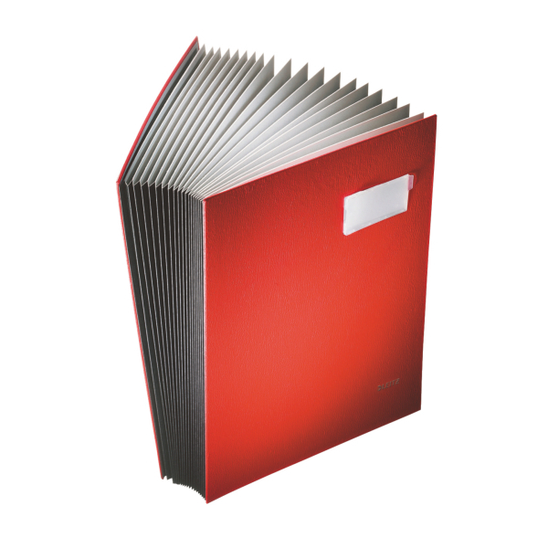 LEITZ Unterschriftenmappe Unterschritsmappe 5700 20 Fächer rot, 1 St.