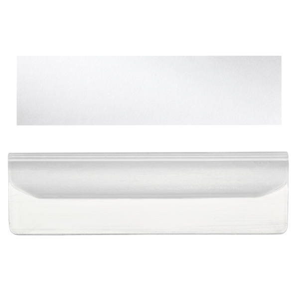 LEITZ Beschriftungsschilder mit Clip 6005 transparent, 10 St.