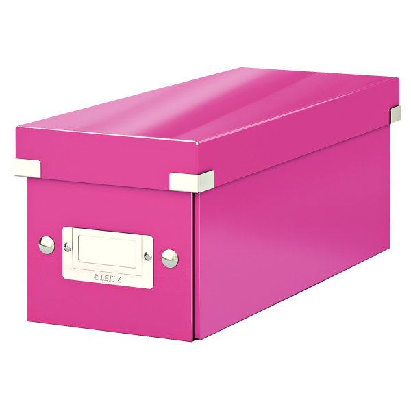 LEITZ CD-/DVD-Box Click & Store pink, 1 St.