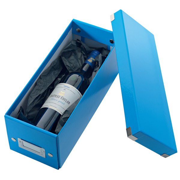 LEITZ CD-/DVD-Box Click & Store blau, 1 St.
