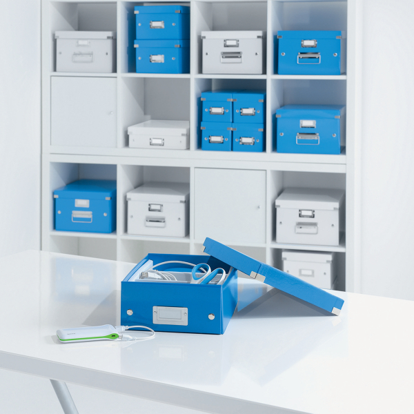 LEITZ CD-/DVD-Box Click & Store blau, 1 St.