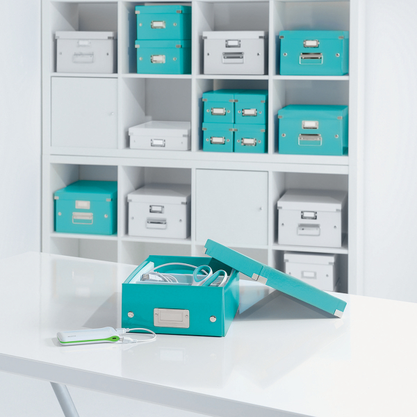 LEITZ CD-/DVD-Box Click & Store blau, 1 St.