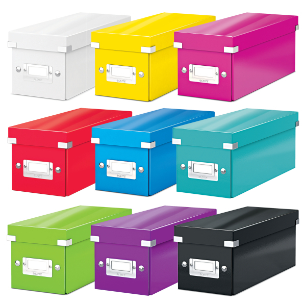 LEITZ CD-/DVD-Box Click & Store violett, 1 St.
