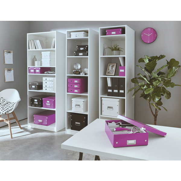 LEITZ CD-/DVD-Box Click & Store violett, 1 St.