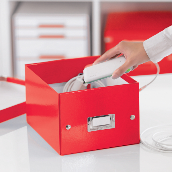 LEITZ Click & Store Aufbewahrungsbox 7,4 l rot 21,6 x 28,2 x 16,0 cm, 1 St.