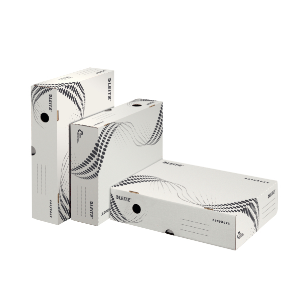 LEITZ Archivboxen easyboxx weiß 8,0 x 35,0 x 25,0 cm, 25 Pack