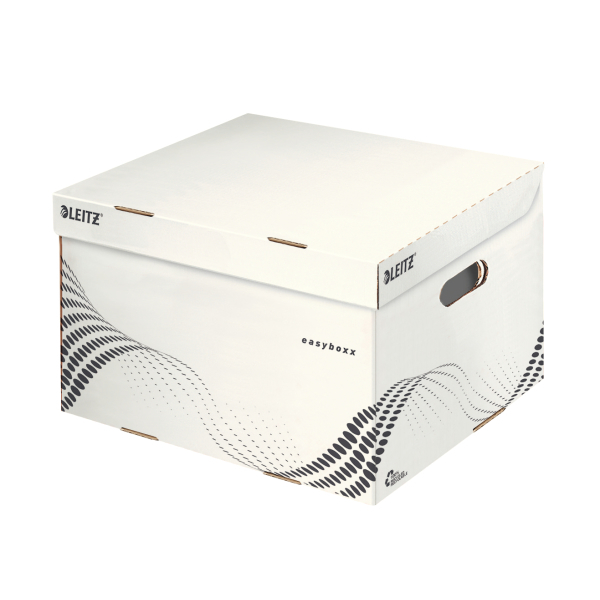 LEITZ Archivcontainer easyboxx weiß 36,7 x 32,5 x 26,3 cm, 15 Pack