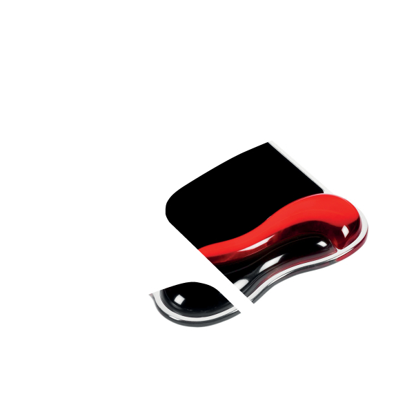 Kensington Mousepad mit Handgelenkauflage Duo Gel schwarz, rot
