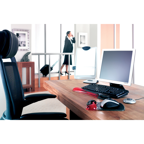 Kensington Mousepad mit Handgelenkauflage Duo Gel schwarz, rot