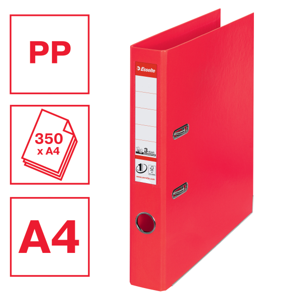 Esselte No.1 POWER Ordner hellrot Kunststoff 5,0 cm DIN A4, 1 St.