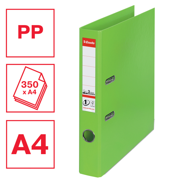 Esselte No.1 POWER Ordner hellgrün Kunststoff 5,0 cm DIN A4, 1 St.