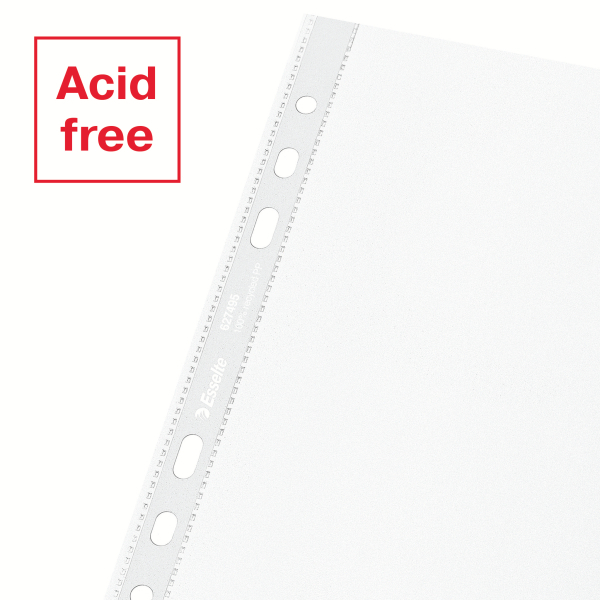 Esselte Prospekthüllen DIN A5 transparent genarbt 0,07 mm, 100 St.