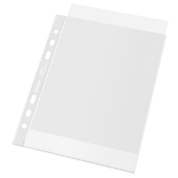 Esselte Prospekthüllen DIN A5 transparent genarbt 0,07 mm, 100 St.