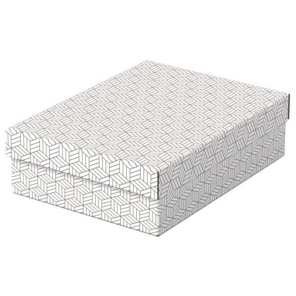 Esselte Home Aufbewahrungsboxen 8,0 l weiß 26,5 x 36,0 x 10,0 cm, 3 St.