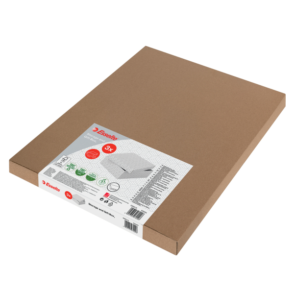 Esselte Home Aufbewahrungsboxen 8,0 l weiß 26,5 x 36,0 x 10,0 cm, 3 St.