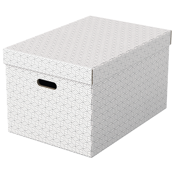Esselte Home Aufbewahrungsboxen 50,0 l weiß 35,5 x 51,0 x 30,5 cm, 3 St.