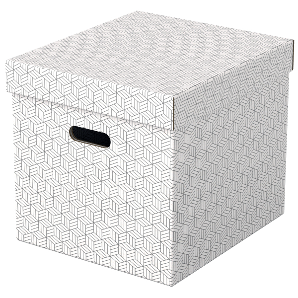 Esselte Home Aufbewahrungsboxen 33,0 l weiß 32,0 x 36,5 x 31,5 cm, 3 St.