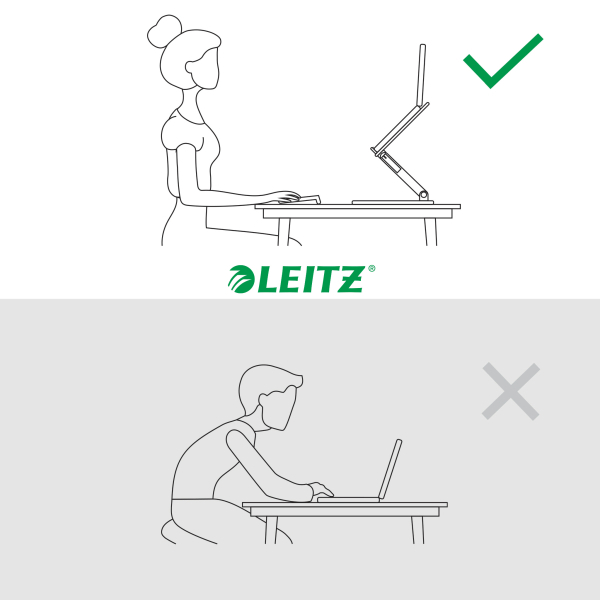 LEITZ Laptop-Ständer Ergo dunkelgrau