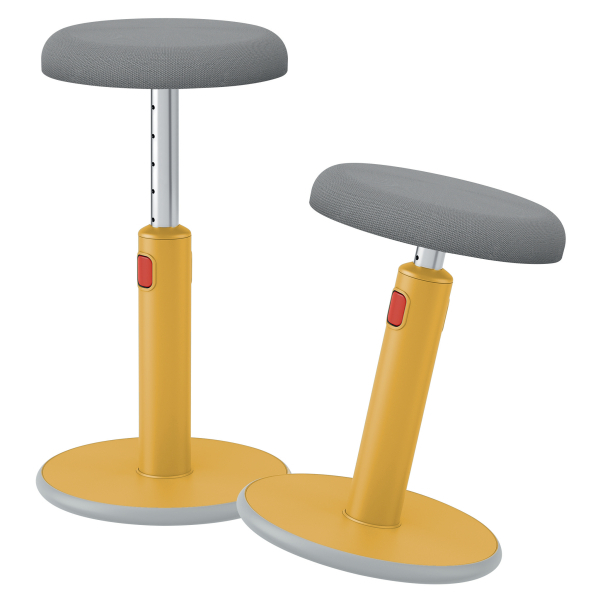 LEITZ Sitz- & Stehhocker Ergo Cosy 65180019 grau, gelb, 1 St.