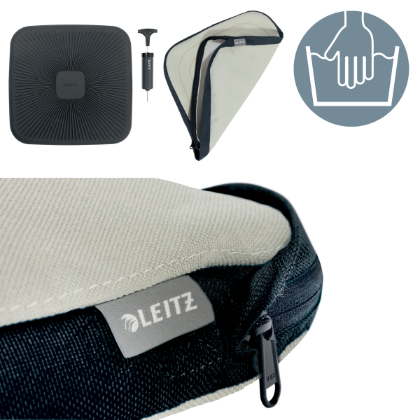 LEITZ Sitzkissen Ergo Active hellgrau 36,4 x 36,8 cm, 1 St.