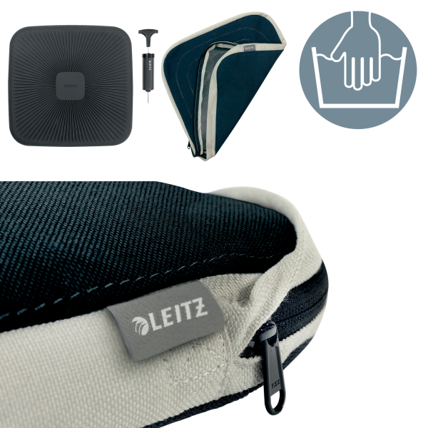 LEITZ Sitzkissen Ergo Active dunkelgrau 36,4 x 36,8 cm, 1 St.