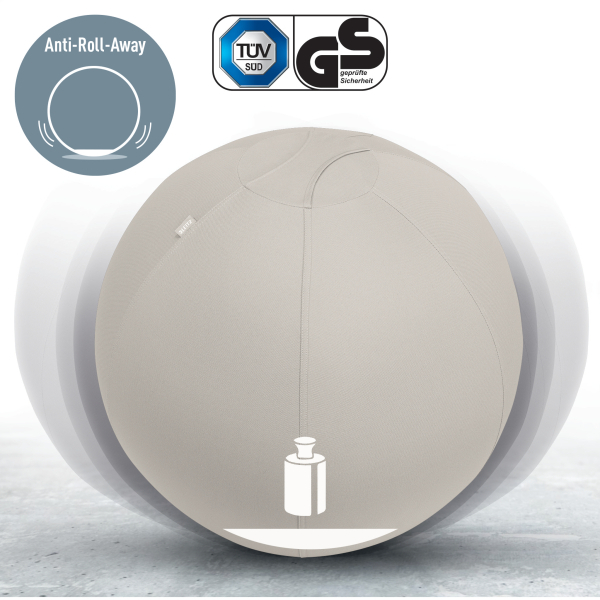LEITZ Ergo Active Sitzball hellgrau 55,0 cm