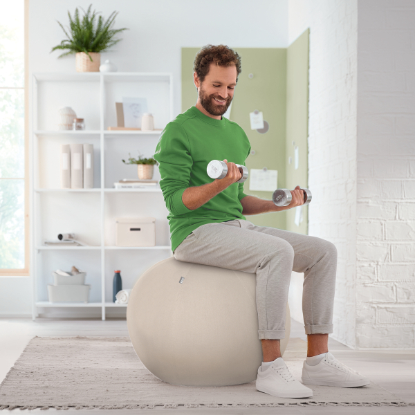 LEITZ Ergo Active Sitzball hellgrau 55,0 cm