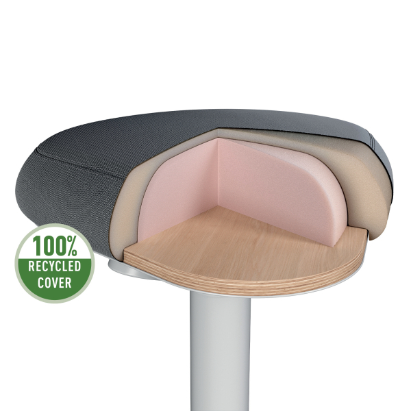 LEITZ Sitz- & Stehhocker Ergo Active 65440085 grau, 1 St.