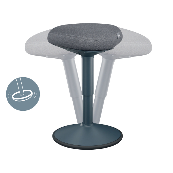 LEITZ Sitz- & Stehhocker Ergo Active 65440089 dunkelgrau, 1 St.