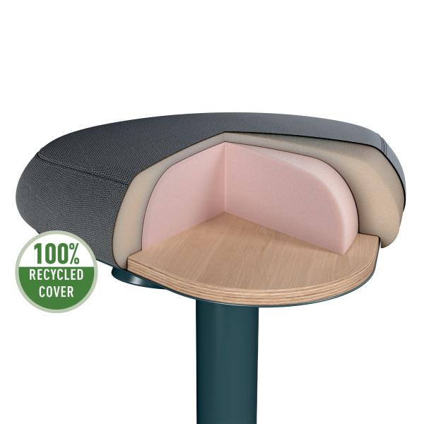 LEITZ Sitz- & Stehhocker Ergo Active 65450089 dunkelgrau, 1 St.