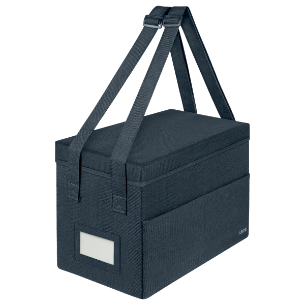 LEITZ Desk Sharing Tasche mit Deckel 67240089 Stoff grau