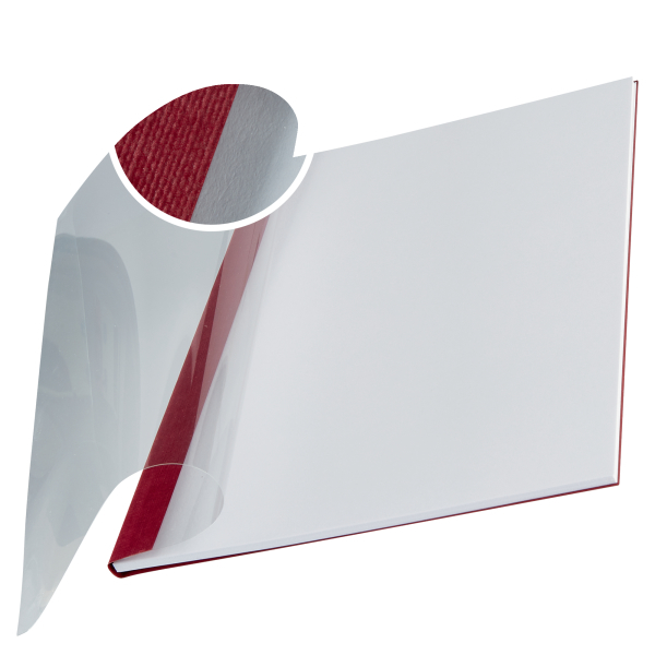 LEITZ Buchbindemappen rot Softcover für 15 - 35 Blatt DIN A4, 10 St.