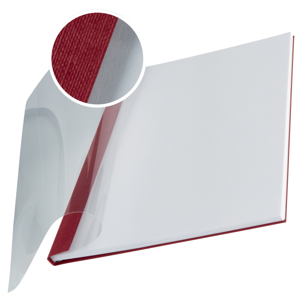 LEITZ Buchbindemappen rot Softcover für 36 - 70 Blatt DIN A4, 10 St.