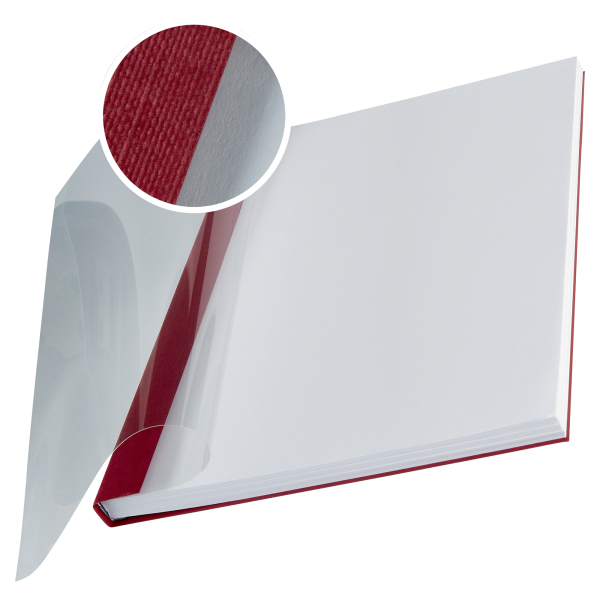 LEITZ Buchbindemappen rot Softcover für 71 - 105 Blatt DIN A4, 10 St.