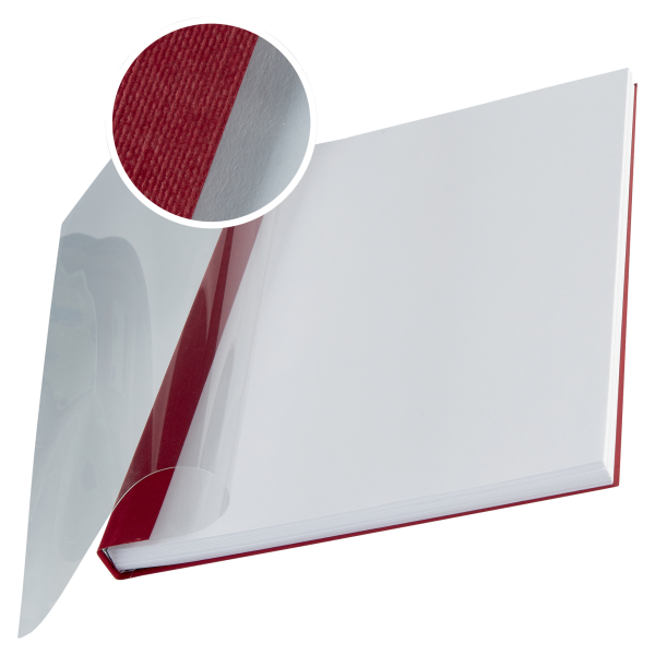 LEITZ Buchbindemappen rot Softcover für 106 - 140 Blatt DIN A4, 10 St.