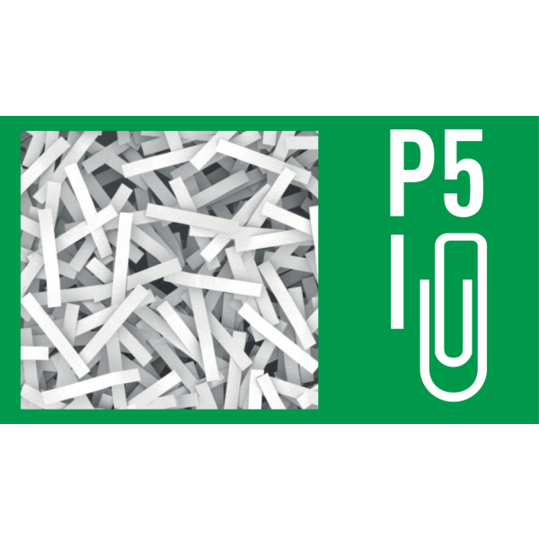 LEITZ IQ Autofeed Small Office 100 Aktenvernichter mit Partikelschnitt P-5, 2 x 15 mm, bis 100 Blatt, weiß