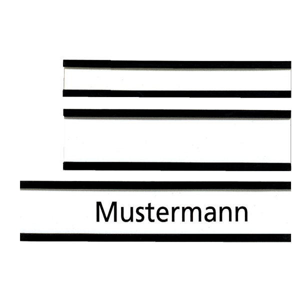 FRANKEN Etikettenhalter magnetisch braun 6,0 x 1,5 cm, 10 St.