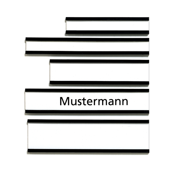 FRANKEN Etikettenhalter magnetisch braun 7,5 x 3,0 cm, 10 St.