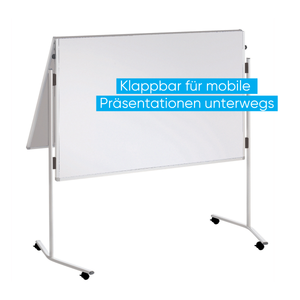 FRANKEN Moderationswand ECO klappbar 120,0 x 150,0 cm weiß