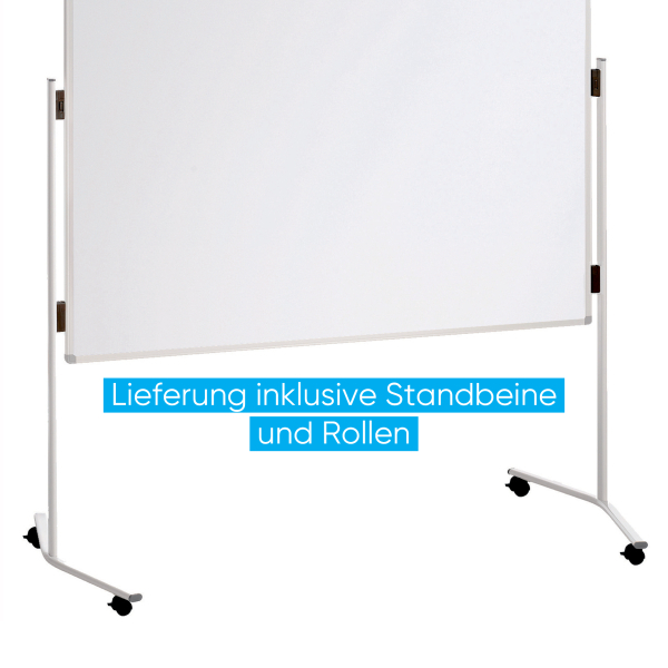 FRANKEN Moderationswand ECO klappbar 120,0 x 150,0 cm weiß