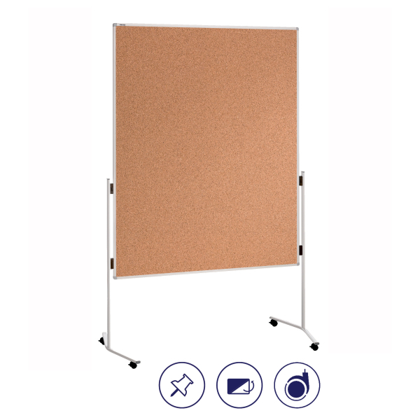 FRANKEN Moderationswand ECO 120,0 x 150,0 cm braun