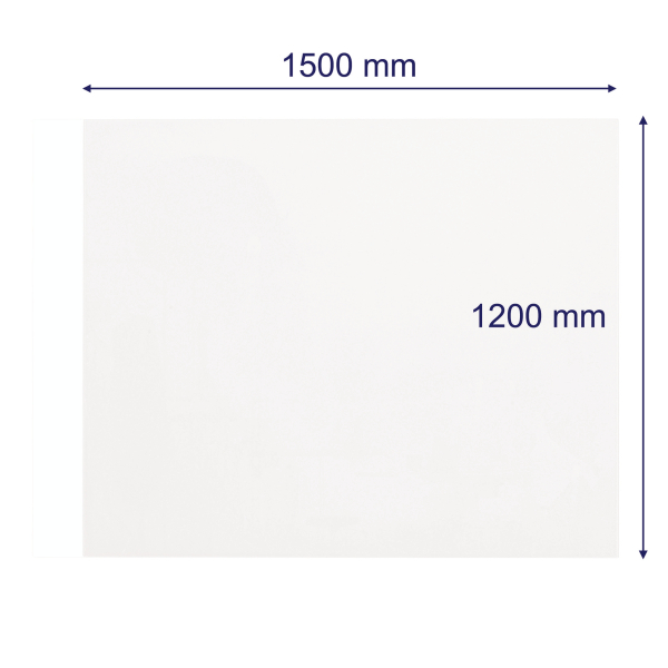FRANKEN Glas-Magnettafel 150,0 x 120,0 cm weiß