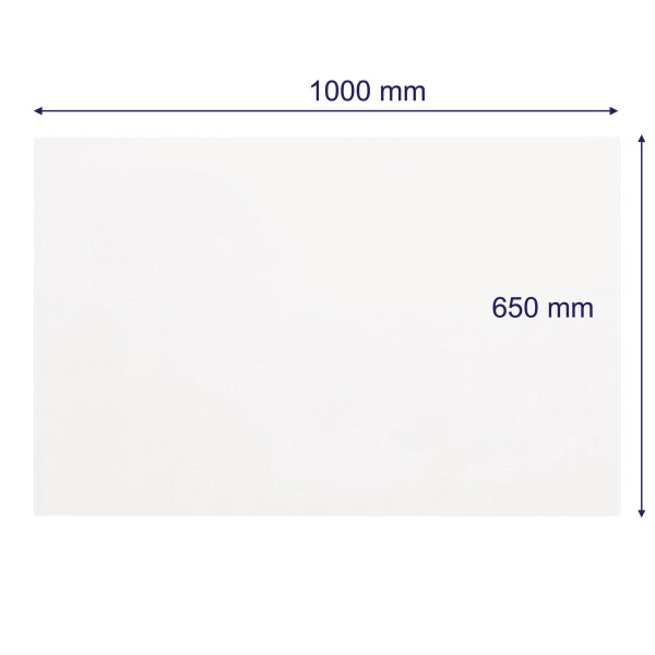 FRANKEN Glas-Magnettafel 100,0 x 65,0 cm weiß