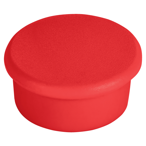 FRANKEN Haftmagnet Magnete rot, Kunststoff Ø 1,27 cm, 10 St.